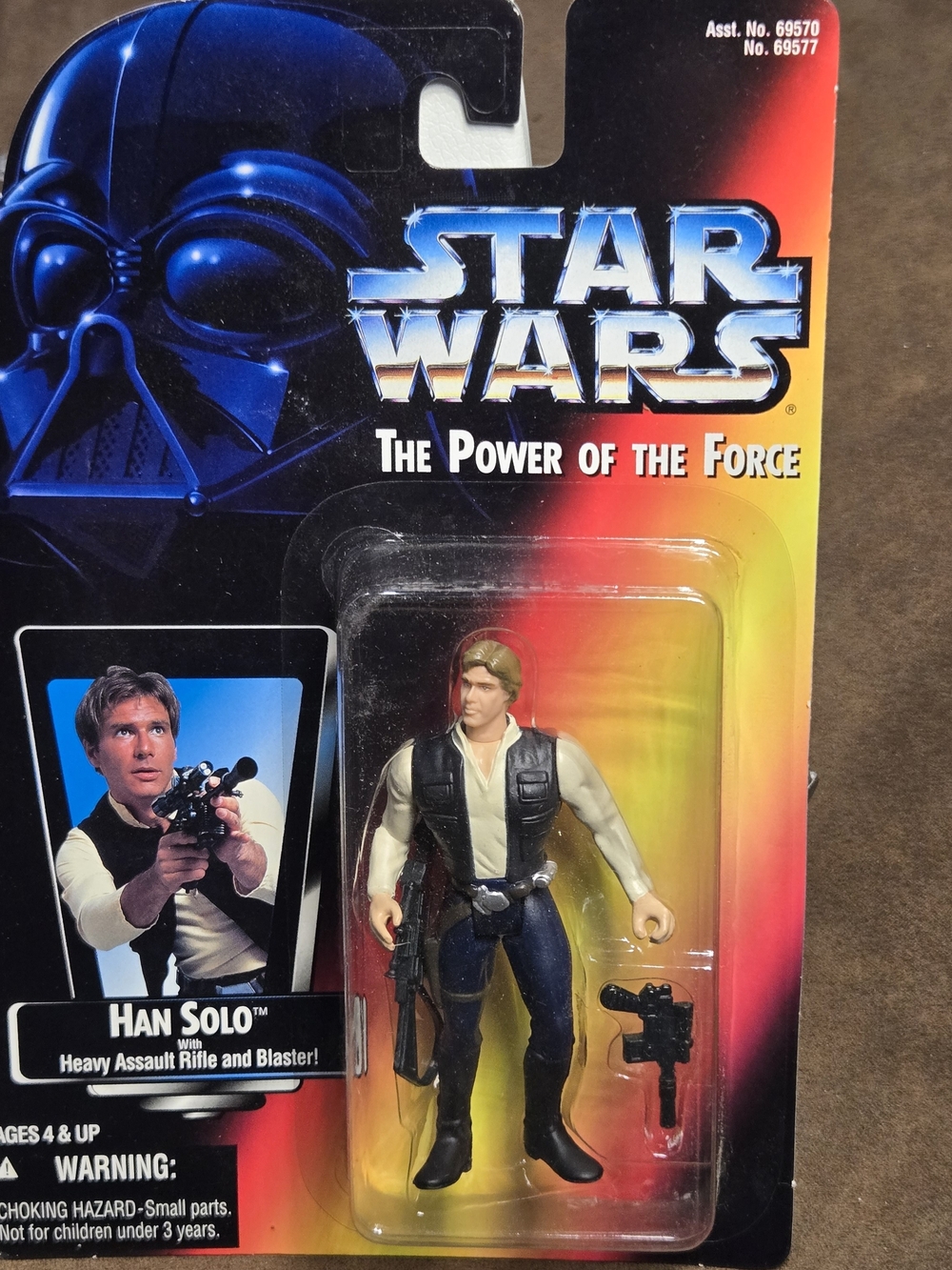 MOC Vintage 1995 Star Wars Han Solo POTF Kenner #69577